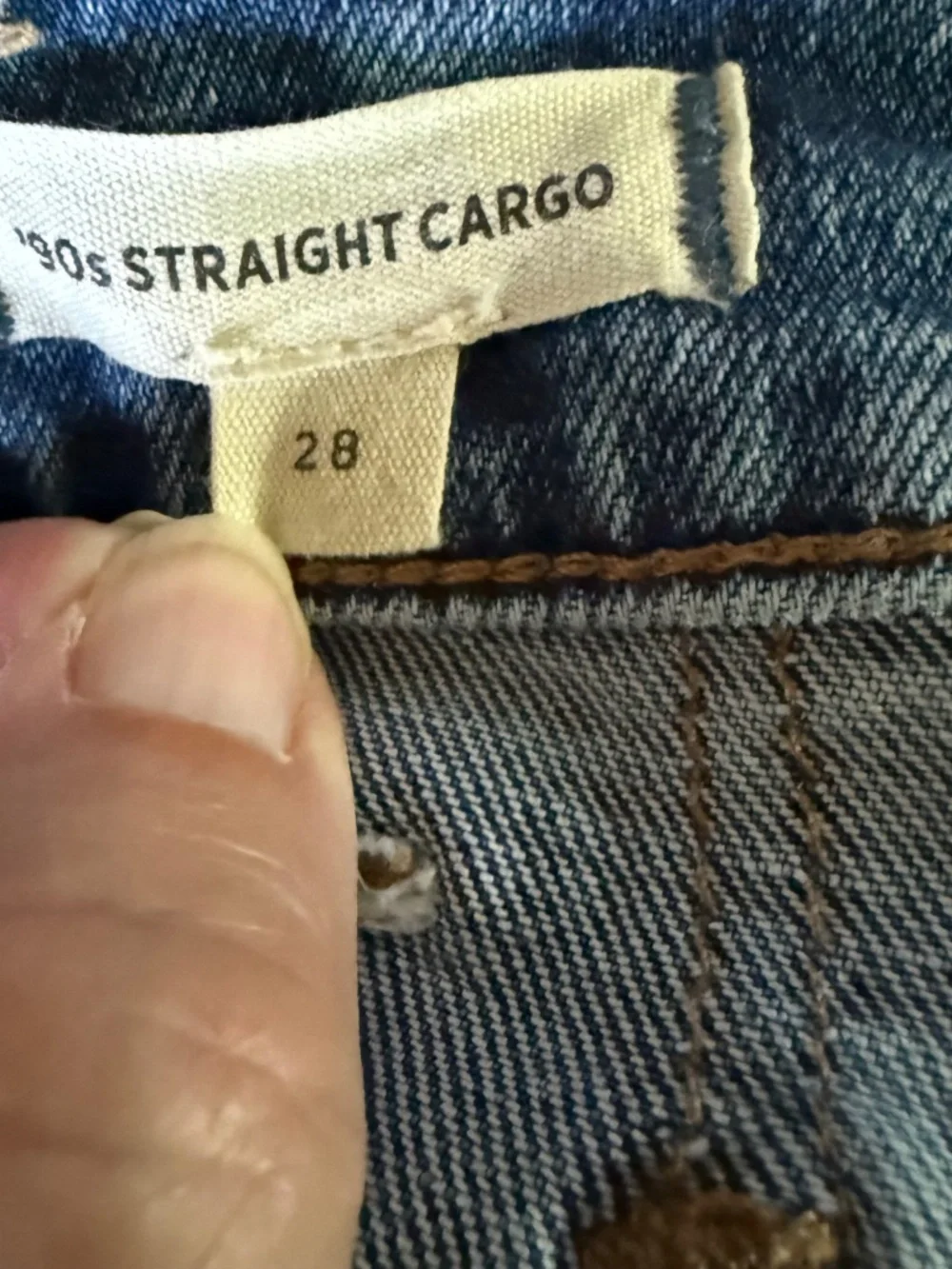 Madewell 90's Straight Cargo Utility Jeans Size 28